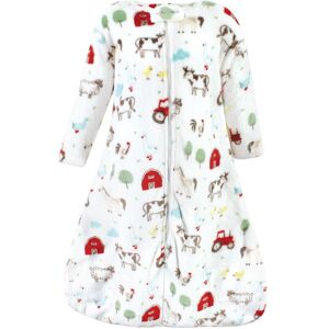 Hudson Baby Infant Boy Plush Sleeping Bag, Sack, Blanket, Boy Farm Animals Long Sleeve 18-24 Months