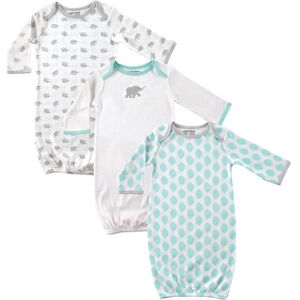Luvable Friends Baby Unisex Cotton Gowns, Elephant, 0-6 Months - Elephant 0-6 Months
