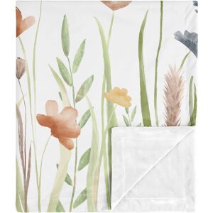 Sweet Jojo Designs Boho Floral Garden Flower Girl Baby Receiving Security Swaddle Blanket Sage Green Watercolor Bohemian Floral Vintage Shabby Chic 36.0 In. L X 30.0 In. W X 0.5 In. H