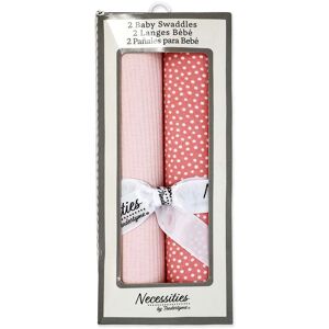 Tendertyme Baby Boys and Baby Girls 2 Piece Knit Swaddle Blankets 40.0 In. L X 30.0 In. W