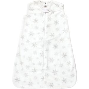 Hudson Baby Infant Girl Plush Sleeping Bag, Sack, Blanket, Sleeveless Snowflakes 0-6 Months