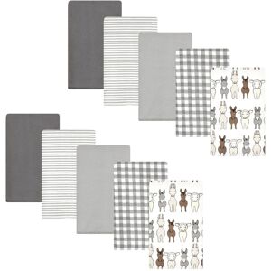 Hudson Baby Cotton Flannel Burp Cloths, Farm Friends Cream 10-Pack, One Size - Farm Friends Cream 10-Pack - One Size One Size