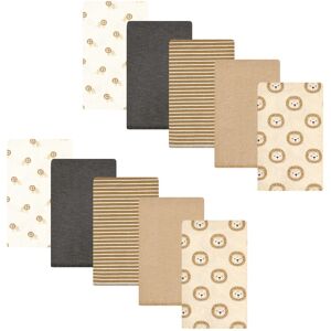 Hudson Baby Cotton Flannel Burp Cloths, Brave Lion 10-Pack, One Size - Brave Lion 10-Pack - One Size One Size