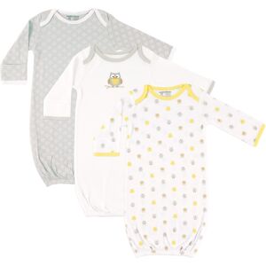 Luvable Friends Baby Unisex Cotton Gowns, Owl, 0-6 Months - Owl 0-6 Months