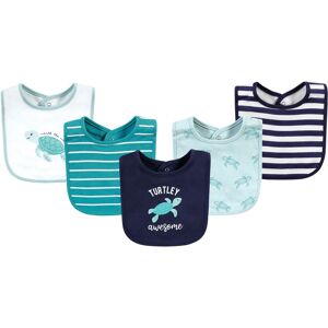Hudson Baby Infant Boys Cotton Bibs, Sea Turtle, One Size - Sea Turtle - One Size One Size