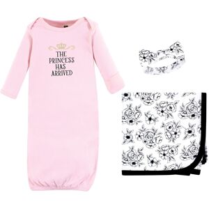 Hudson Baby Infant Girl Gown, Swaddle Blanket and Cap or Headband, Princess, 0-6 Months - Princess 0-6 Months