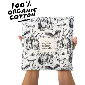 Wee Gallery Muslin Swaddle Blanket - Forest 40.0 In. L X 40.0 In. W