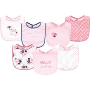 Little Treasure Baby Girl Cotton Bibs, Hello Sunshine, One Size - Hello Sunshine - One Size One Size