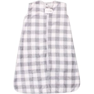Hudson Baby Infant Plush Sleeping Bag, Sack, Blanket, Gray Plaid 0-6 Months