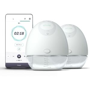 Elvie Pump - Double Electric Breast Pump - White 4.33 In. L X 2.68 In. W X 5.0 In. D