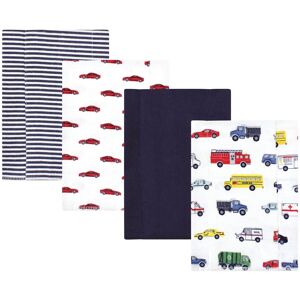 Hudson Baby Infant Boy Cotton Flannel Burp Cloths, Going Places 4 Pack, One Size - Going Places 4 Pack - One Size One Size