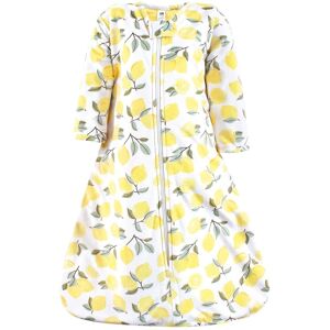 Hudson Baby Infant Girl Long Sleeve Plush Faux Fur Sleeping Bag, Wearable Blanket, Lemon 18-24 Months