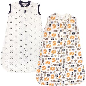Hudson Baby Infant Boy Premium Quilted Sleeveless Sleeping Bag and Wearable Blanket, Boy Forest 18-24 Months