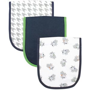 Luvable Friends Baby Boy Cotton Burp Cloths with Fiber Filling 3pk, Dog, One Size - Dog - One Size One Size