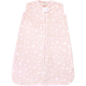 Hudson Baby Infant Girl Plush Sleeping Bag, Sack, Blanket, Pink Star 0-6 Months