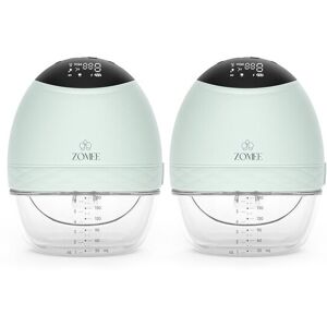 Zomee Fit Wearable Hands Free Breast Pump - Blue - 17MM, 21MM, & 25MM 17MM, 21MM, & 25MM