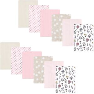 Hudson Baby Infant Girl Flannel Burp Cloth 12pk, Dandelion Wish, One Size - Dandelion Wish - One Size One Size