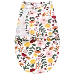 Hudson Baby Infant Girl Plush Faux Fur Swaddle Wrap, Fall Botanical, 0-3 Months - Fall Botanical - 0-3 Months 0-3 Months