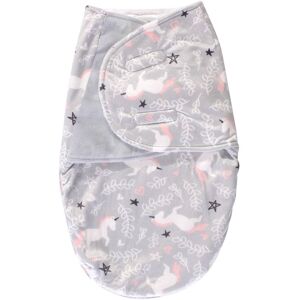 Hudson Baby Infant Girl Plush Swaddle Wrap, Gray Unicorn, 0-3 Months - Gray Unicorn - 0-3 Months 0-3 Months