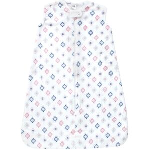 Hudson Baby Infant Girl Plush Sleeping Bag, Sack, Blanket, Sleeveless Diamond 18-24 Months