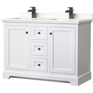 Wyndham Collection Avery 48-inch Double Vanity, Quartz Top Double Vanities