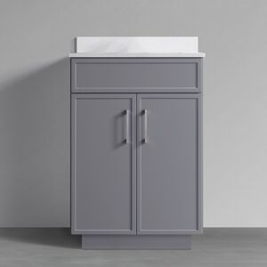 TOOLKISS Bathroom Floor Standing Vanity Cabinet With Undermount Sink 24 inch.W