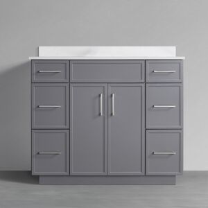 TOOLKISS Bathroom Floor Standing Vanity Cabinet With Undermount Sink 42 inch.W