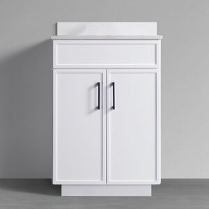 TOOLKISS Bathroom Floor Standing Vanity Cabinet With Undermount Sink 24 inch.W