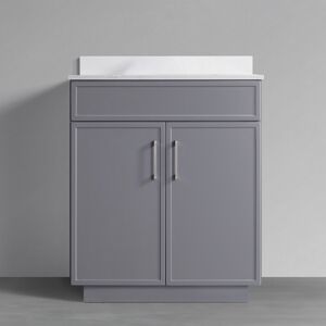 TOOLKISS Bathroom Floor Standing Vanity Cabinet With Undermount Sink 30 inch.W