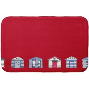 E by Design Beach Huts Bath Mat 21 x 34