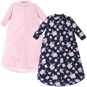 Hudson Baby Infant Girl Long-Sleeve Fleece Sleeping Bag, Navy Rose, 0-9 Months - Navy Rose - 0-9 Months 0-9 Months