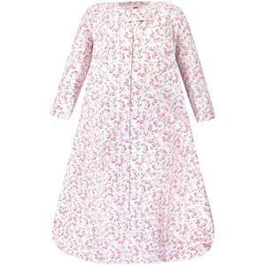 Hudson Baby Infant Girl Long Sleeve Cotton Jersey Sleeping Bag, Pink Peony 6-12 Months