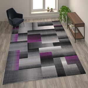 Flash Furniture Modern Geometric Style Color Blocked Indoor Area Rug 8' x 10'