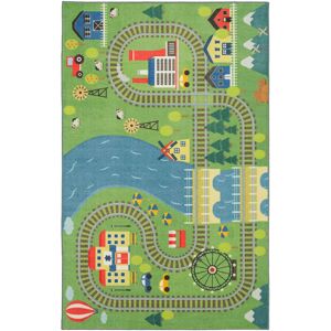 Mohawk Home Train Track Play Kids Area Rug 3'4