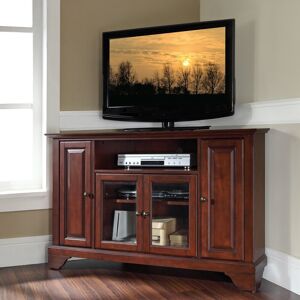 Crosley Furniture Crosley Lafayette Vintage Mahogany Finish Wood 48-inch Corner TV Stand 20.0 In. L X 47.75 In. W X 30.0 In. H