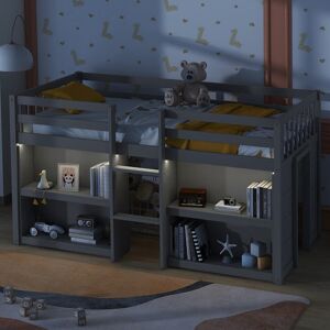 VANTOUL Kid-Friendly Design Twin Size Loft Bed Twin