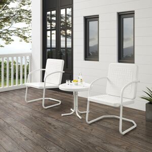 Crosley Furniture Crosley Bates 3Pc Outdoor Chair Set - 84 W x 22 D x 35 H 84 W x 22 D x 35 H