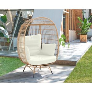 Manhattan Comfort Spezia Freestanding Rattan Outdoor Egg Chair 1