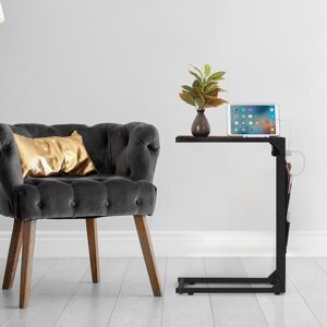 Oumilen C Shaped End Table with Charging Station and Storage Bag, Set of 2 15.8 In. L X 11.8 In. W X 27.5 In. H
