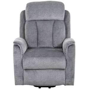 Primo International Holmes 32 in. Grey Suede Rocker Recliner Chair Standard