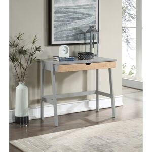 TOSWIN Hilton and Writing Desk in Drawer Grey Medium