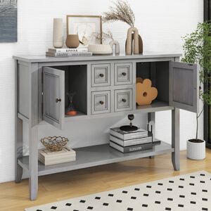 Cambridge Series Ample Storage Vintage Console Table with Four Small Drawers 46.0 In. L X 15.0 In. W X 34.0 In. H