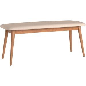 Norwegian Danish Modern Tapered Upholstered Dining Bench iNSPIRE Q Modern Dining Height