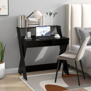 Gymax Computer Desk Study Writing Table Small Space w/ Drawer & Small