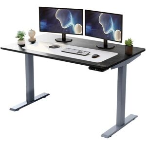 Uncaged Ergonomics Rise Up Electric Standing Desk Dual Motor 48x30 solid bamboo desktop Top: 48x30