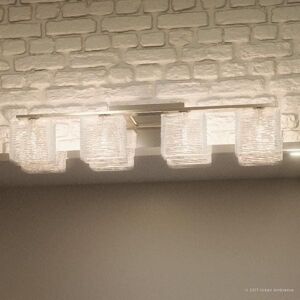 Urban Ambiance Luxury 32-inch Modern Brushed Nickel Bathroom Light - 6.75 6.75