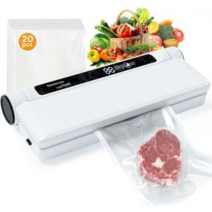 JEREMY Vacuum Sealer,Equipped With 20 Vacuum Sealed Bags,Fully Automatic Dry and Wet Dual use Food Vacuum Sealer Machine 11.6 x 5.19 x 2.95 inches