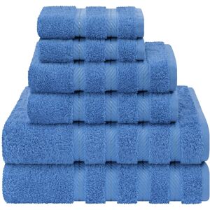 American Soft Linen Luxury 6 Piece Towel Set, 2 Bath Towels 2 Hand Towels 2 Washcloths, 100% Cotton Turkish Towels for Bathroom 13.0 In. L X 13.0 In. W