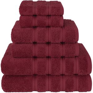 American Soft Linen Luxury 6 Piece Towel Set, 2 Bath Towels 2 Hand Towels 2 Washcloths, 100% Cotton Turkish Towels for Bathroom 13.0 In. L X 13.0 In. W