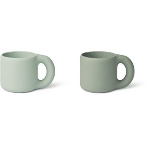 Liewood Kylie Silicone Mugs - Set of 2 Pale green one size unisex